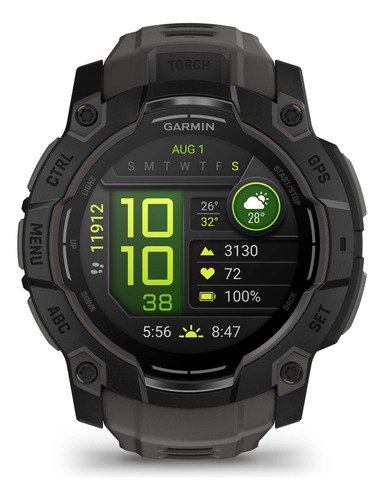 Garmin Reloj Instinct 3, 50 Mm Amoled, Negro