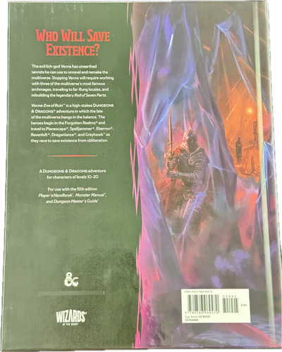 Dungeons & Dragons - Vecna: Eva Of Ruin D&d Adventure Book