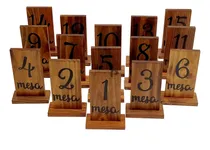 Comprar Pack 60 Números Mesa Boda Salón Decoración Madera Rústico