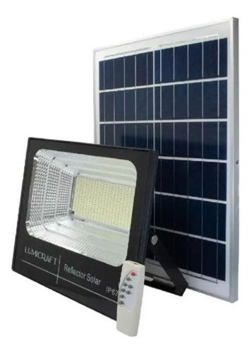 Potente Luminaria Led Con Panel Solar Y Control Remoto