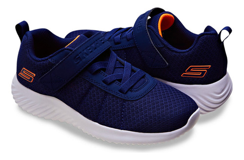 Tênis Infantil Bounder Baronik Com Calce Fácil Skechers