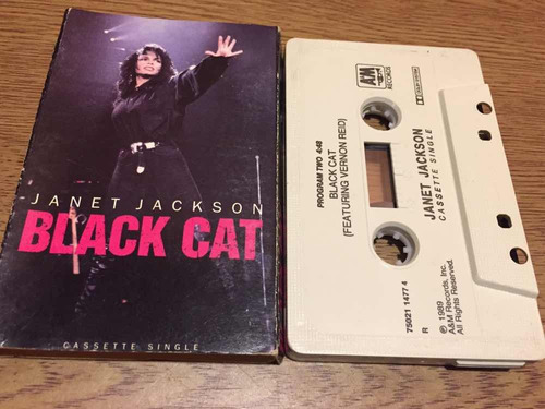 Casete Single Janet Jackson Black Cat