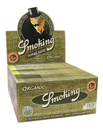 Caixa De Seda Smoking Organic King Size 50 Sedas - Tabacaria