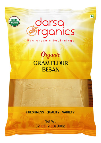Darsa Organics Besan | Bolsa De Plastico De Grado Alimentici