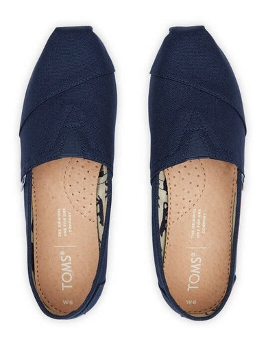 Imagen 3 de 3 de Toms Alpargata Mocasines Originales Clasic Canvas Tela Caja