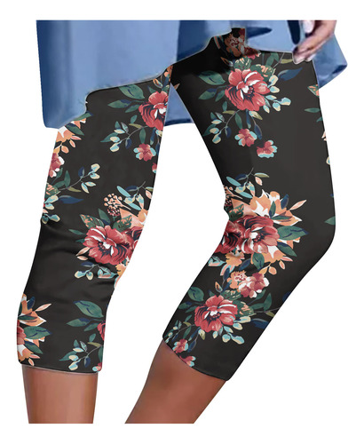 Pantalones Cortos Deportivos L Para Mujer Con Estampado Flor