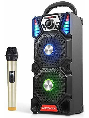 Altavoz Portatil Para Karaoke Microfono Fiesta Bluetooth