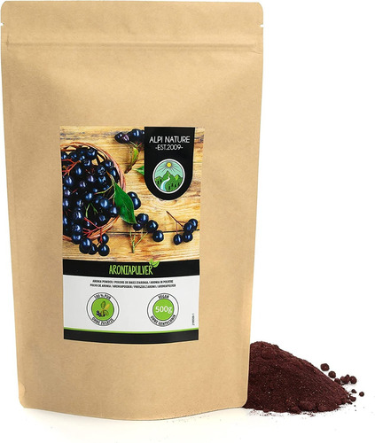 Aronia En Polvo Molida 100% Natural Vegano