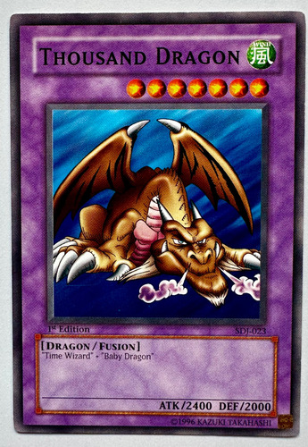 Thousand Dragon Sdj-023 1ª Edición 1996 Yugioh 