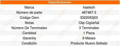 Sensor Cigüeñal Ckp Swift 4cil 1.5l 07_09 Injetech 8139657
