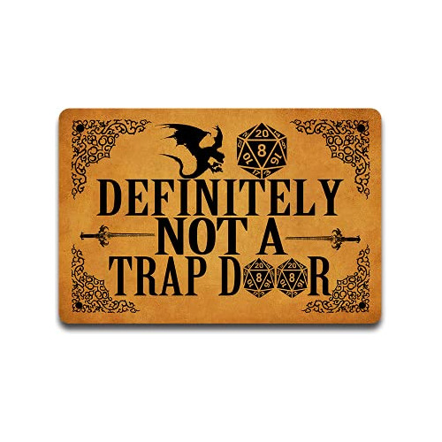 Definitely Not Trap Door Doormat Roll For Initiative Do...