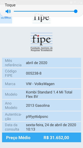 Vw Kombi Std 1.4 Flex 2013