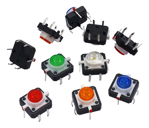 Twtade Interruptor Tactil Iluminado Led Pcb 6 Pin Pulsador X