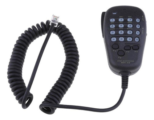 Microfone De Mão Dtmf Mh-48a6j De 6 Pinos Com Botão Para