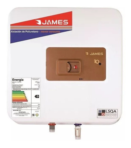 Termotanque Calefon James Cobre 10 Litros Prisma Kirkor - Sa