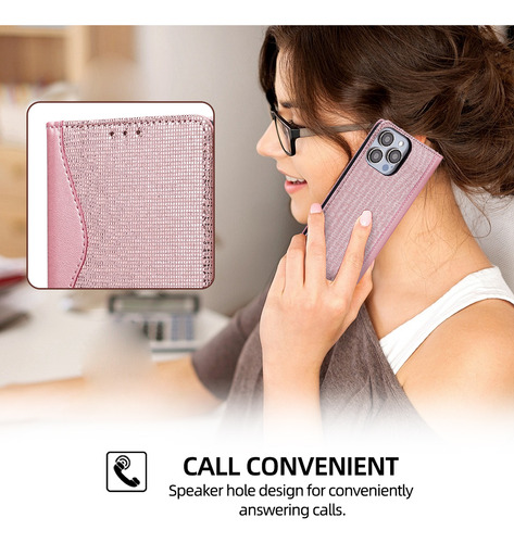 Funda Tipo Cartera Para La Serie Zte, Funda Tipo Libro De Piel Sintética Con Tapa Para Tarjetas Y Funda Delgada Con Función Atril