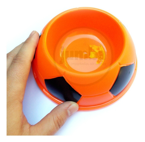 Imagen 2 de 4 de Comedero Para Perros Gatos Involcable Perro Gato Futbol