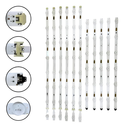 Kit Barra Led Un55mu6100 Un55mu6300 Un55ku6000 Un55ku6300