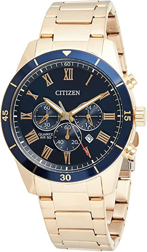 Citizen An8169-58l Reloj Cronógrafo De Cuarzo Azul