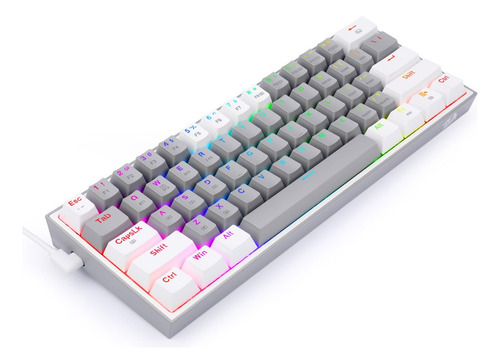 Teclado Gamer Redragon Fizz Pro Wireless Sp K616 Rgb Gris