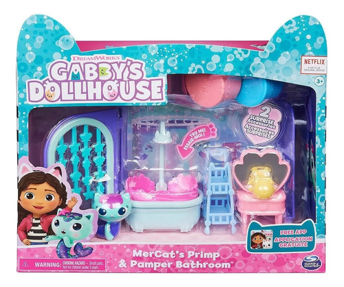 Gabby's Dollhouse Mercats Primp E Pamper Bathroom 3061 Sunny