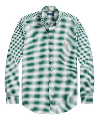 Camisa Hombre Polo Ralph Lauren Oxford Green Original