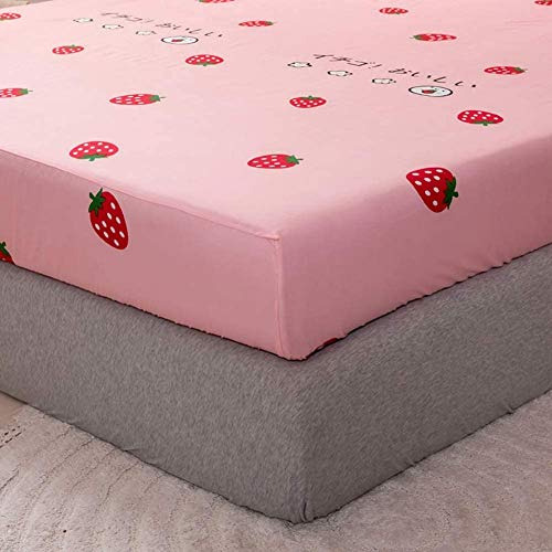 Erosebridal Strawberry Fitted Twin Bedding Set For Girls Wit