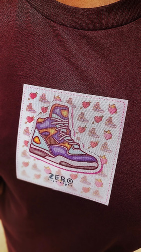 Imagem 1 de 6 de Camiseta T-shirt Sneaker Unissex Zero Lifestyle