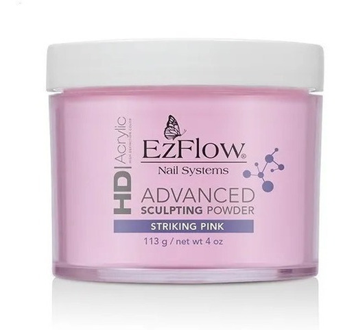 Ezflow Polímero Hd Acrylic Powder X 113g Uñas Esculpidas Color Striking Pink