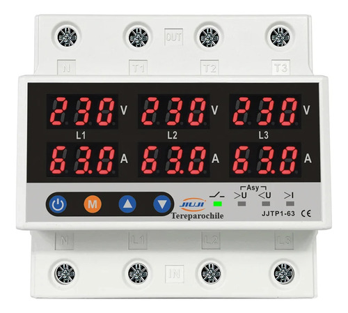 Protector De Voltaje Automatico 220v 63a Trifasico