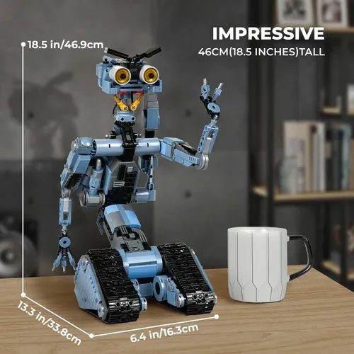 Set De Construcción Robot Johnny 5 Con Mando A Distancia De