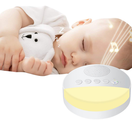 Aparelho De Som Bebês Ruído Branco Dormir Bem Sons Luminária