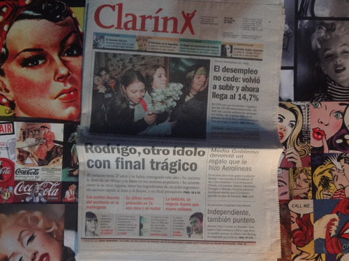 Clipping Clarin Muerte De Rodrigo Bueno 25 De Junio De 2000