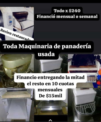 Máquinas De Panadería Usadas