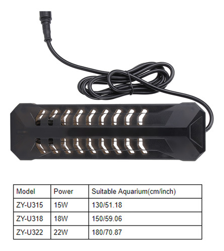 Submersible Sterilization Fish Tank Uv Aquarium Ultraviolet