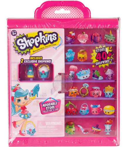 Shopkins Caja Para Guardar + 2 Figuras Adorable Store Case