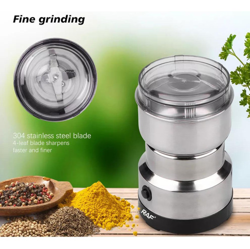 Molinillo Eléctrico De Granos De Café Semilla De Nuez Hierba