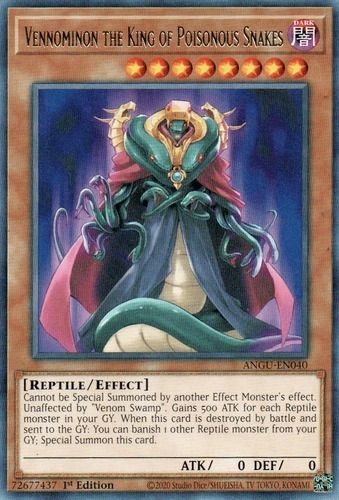 Vennominon The King Of Poisonous Snakes (angu) Yu-gi-oh!