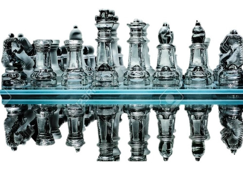 10 Piezas Elegante Ajedrez De Cristal, Juego De Mesa, Chess