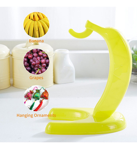 Suporte Moderno Para Pendurar Banana Amarela Para Bancada