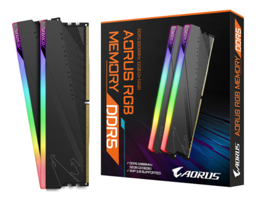 Memoria Ram Aorus Rgb Ddr5 32gb (2x16gb) 6000mhz