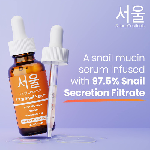 Serum Seoulceuticals Snail Mucin 97,5% Con Ácido Hialurónico