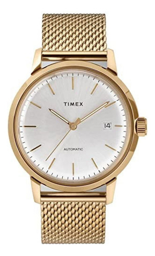 Reloj Timex Unisex Tw2t34600 Automático En Tono Dorado De