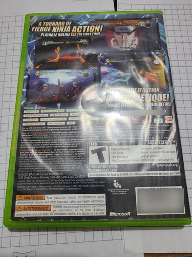 Naruto Shippuden Ultimate Ninja Storm 2 Xbox 360 (Reacondicionado)