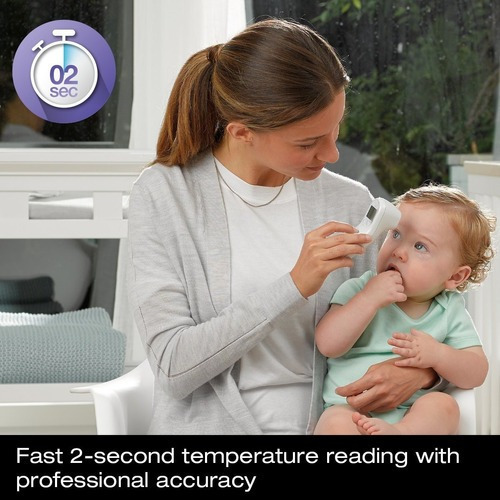 Termómetro Braun no touch 3 en 1 para niños, comida, baño
