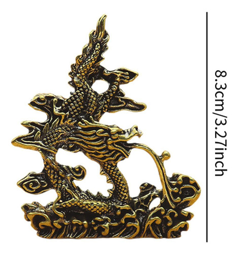 Estatua De Dragón Chino Ornamento De Escritorio Arte Crafts