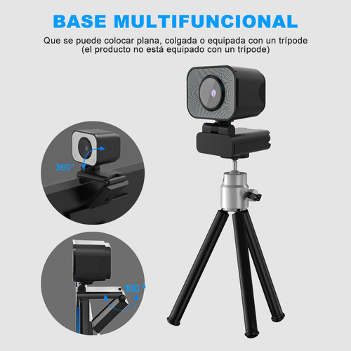X Cámara Web Uhd 4k 60fps Usb Webcam Con