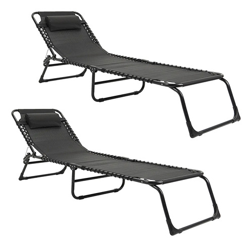 Pack X2 Camastro Gravedad Cero Chico Plegable Gardenlife