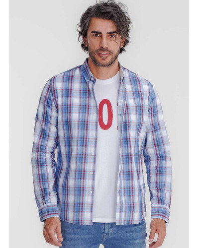 Camisa Azul-rojo-blanco Levi's Classic One Pocket