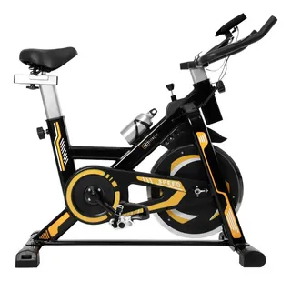 Bicicleta Spinning Com Roda De Inercia De 13kg Wct Fitness Original Cor Preto Pretoamarelo
